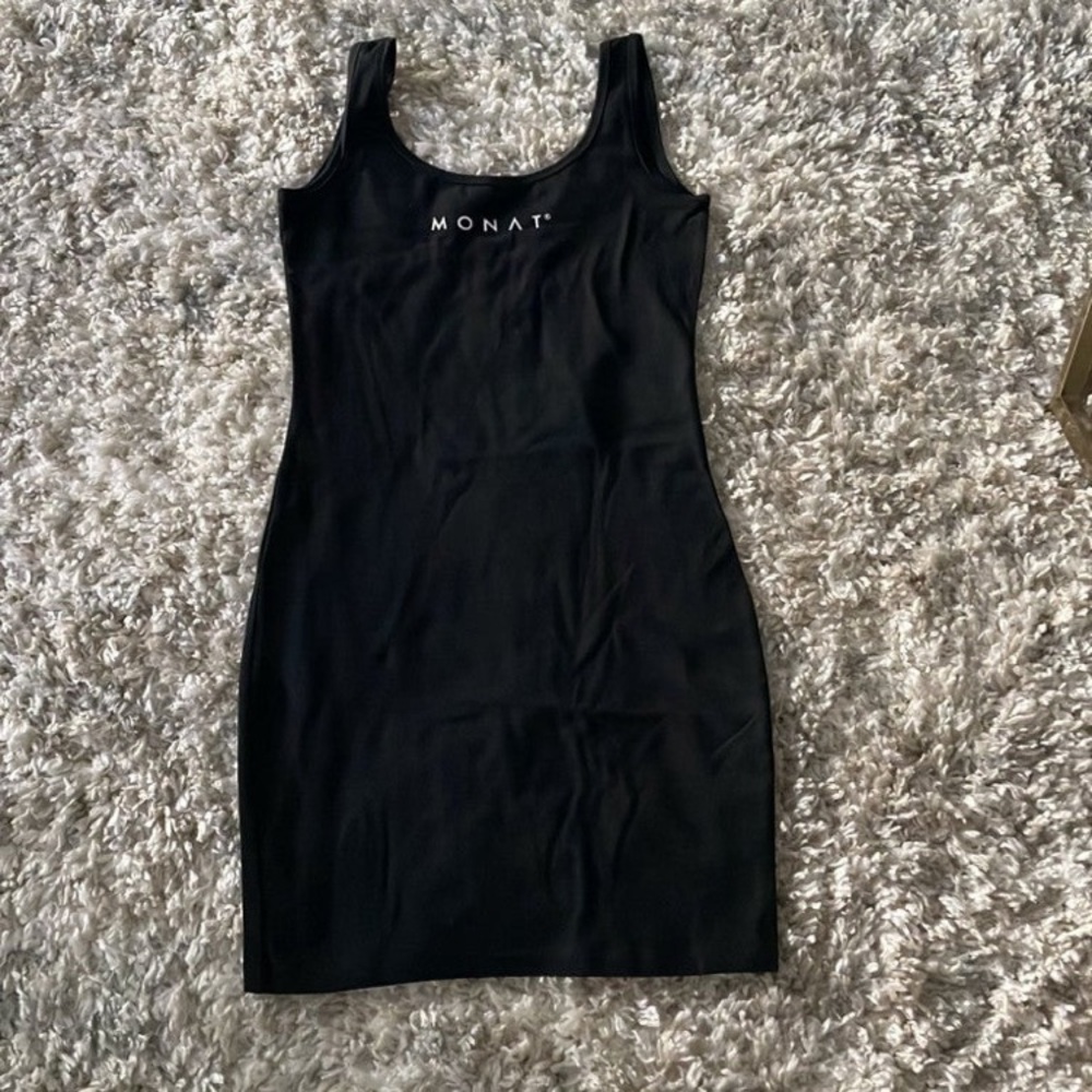 black mini dress